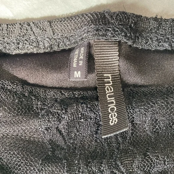 Maurice’s Elegant Black Lace Camisole Top Size M - Picture 5 of 6